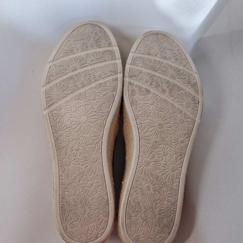 Skechers Martha Natural Beige Slip-On Espadrille Sneakers - Picture 9 of 9